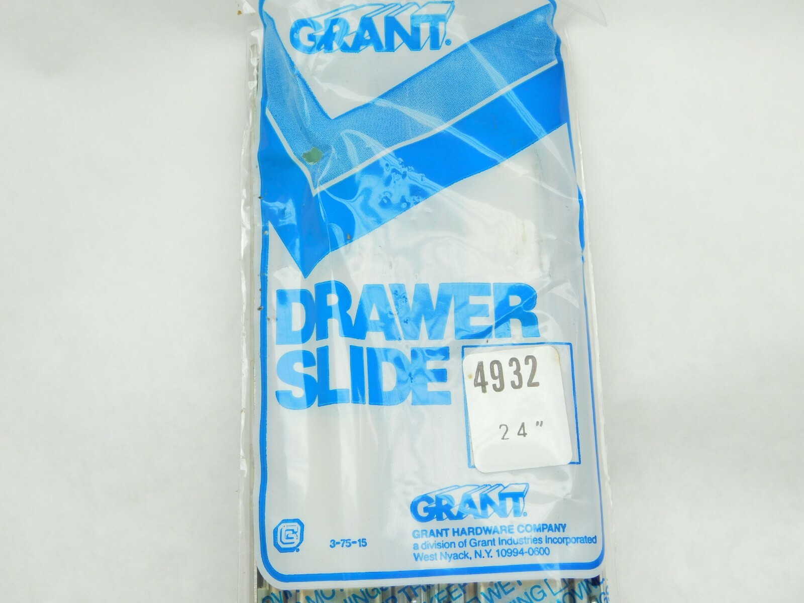 Pair – Grant 4932 – 24″ Full Extension Drawer Slides HEAVY DUTY! 120 Lbs ES