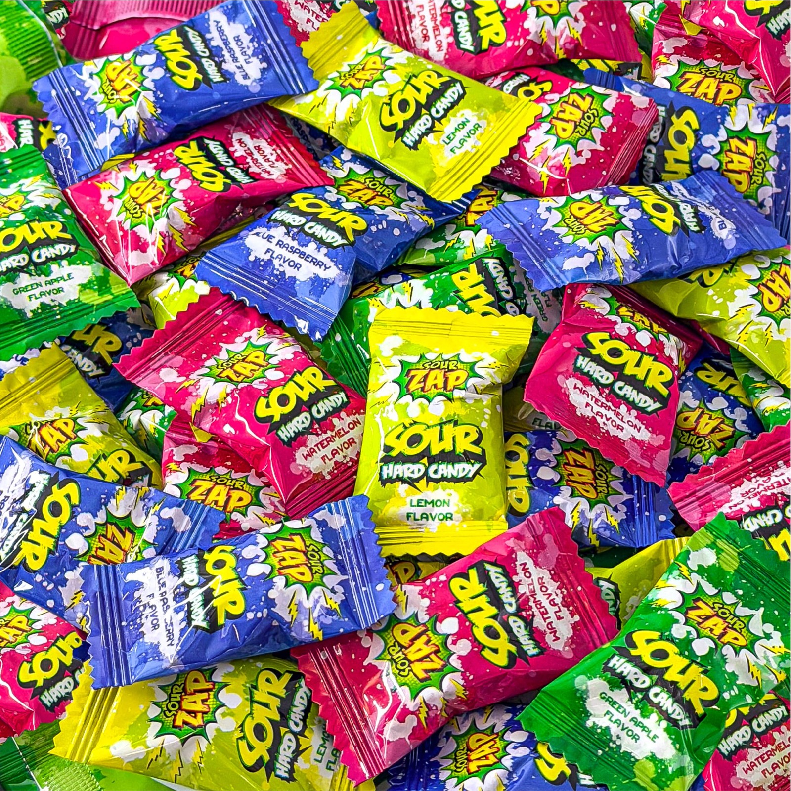 Sour Hard Candy | 1-Pound Bag | Sour Candy Individually Wrapped | Green Apple…