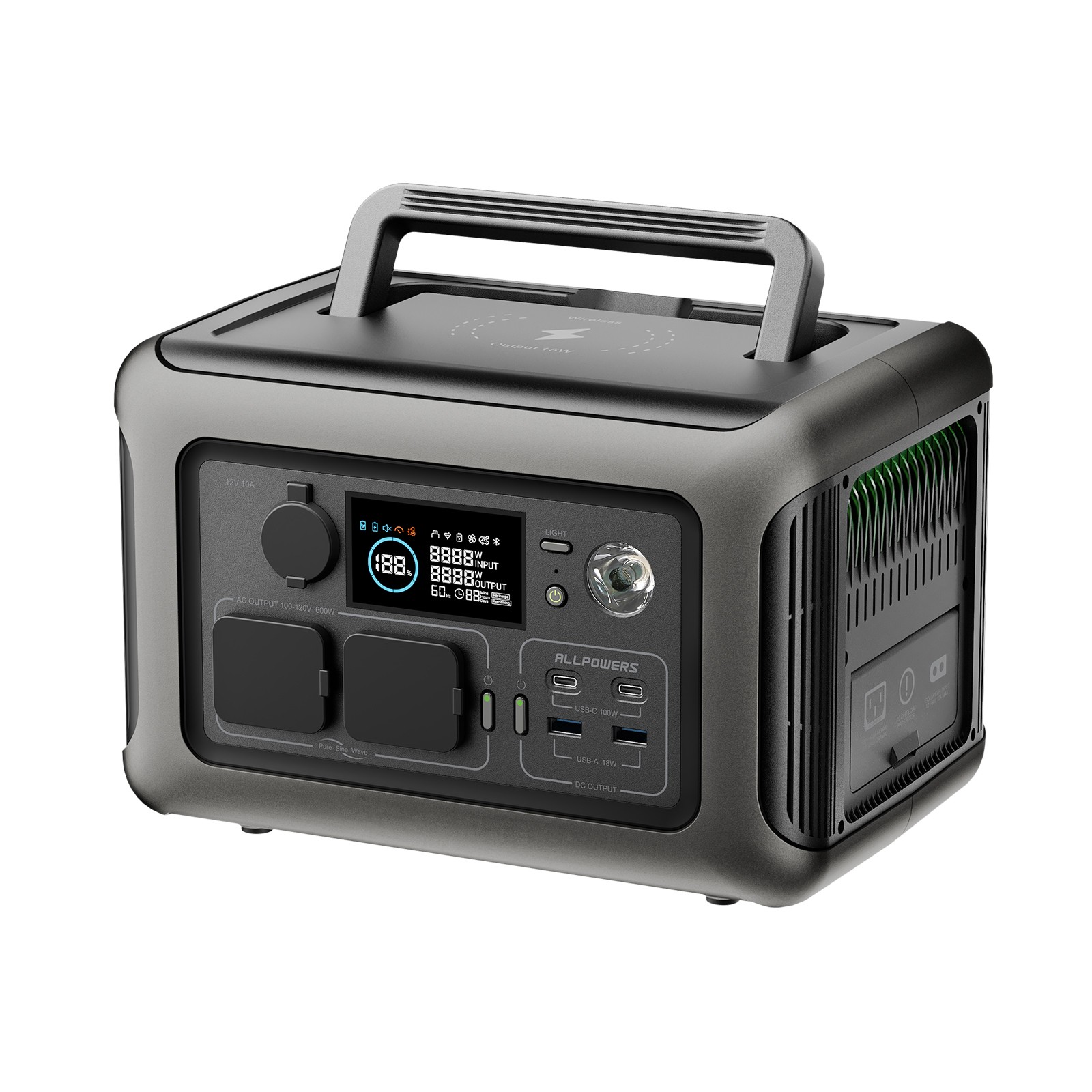ALLPOWERS Solar Generator Power Station For Camping Home Emergency Refurbished