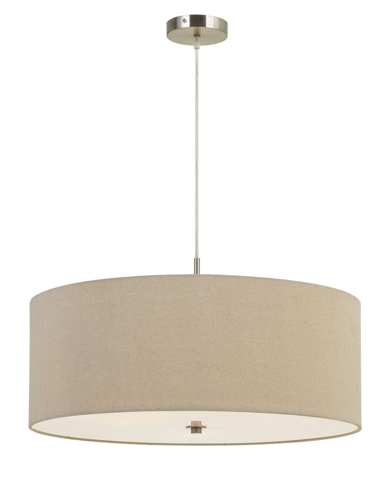 Used Cal Lighting FX-3628-3P Addison-Three Light Drum Pendant-24 Inches Wide by