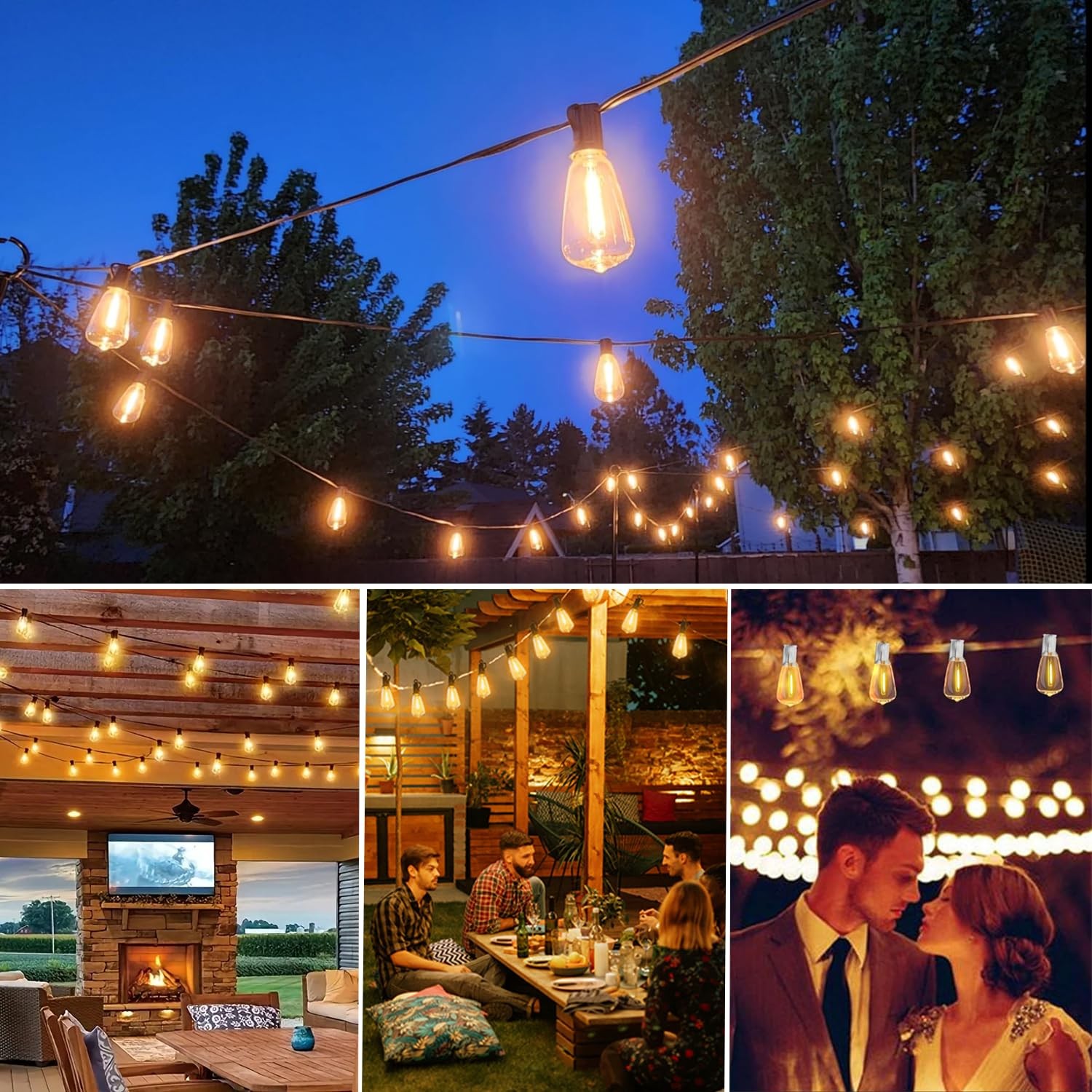 ST38 LED Light Bulbs, Shatterproof & Waterproof 0.6W ST38 LED Bulbs, Outdoor …