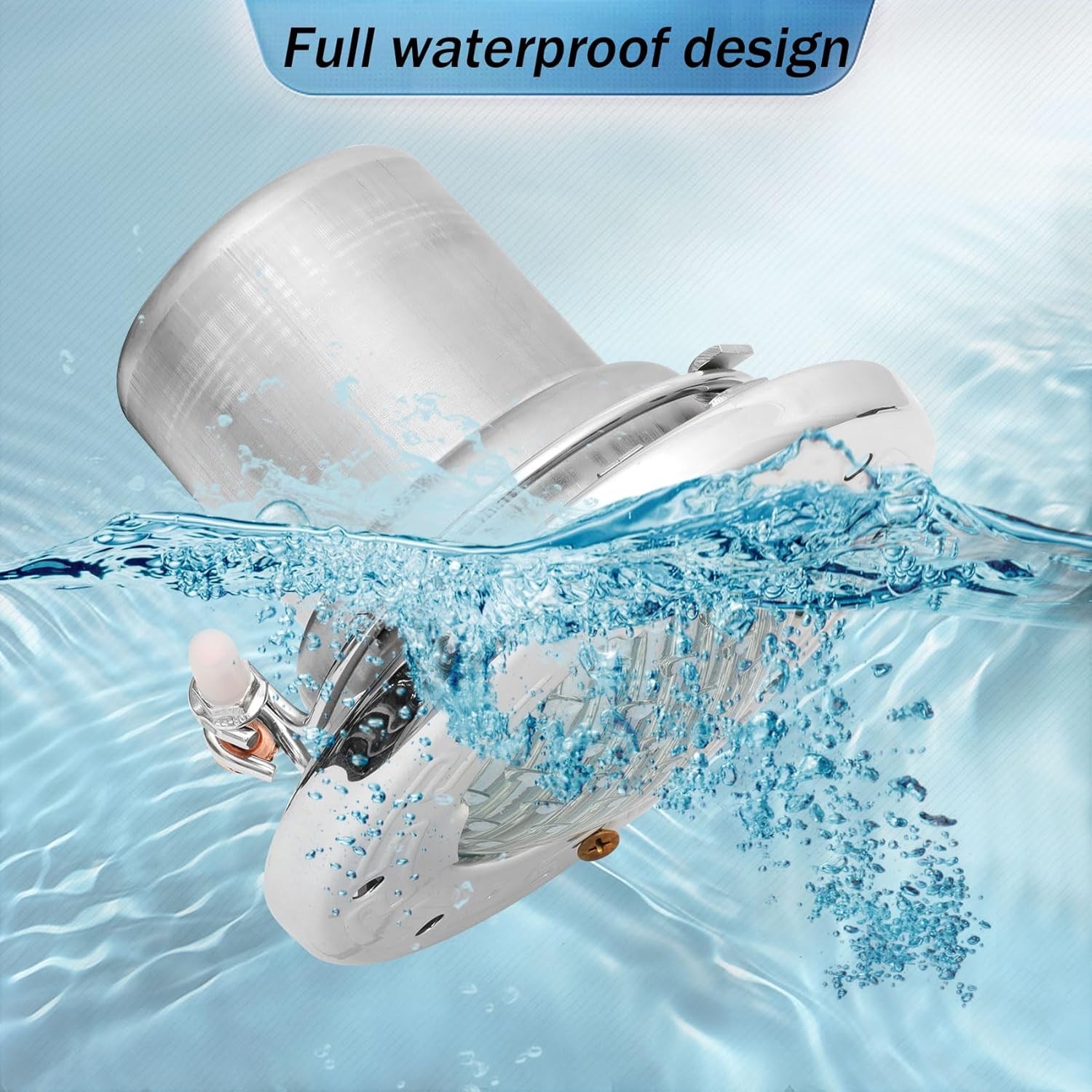 6 Inch LED Spa Lights for Inground Pool, 100FT AC120V 6 Inch White Pool Lights,