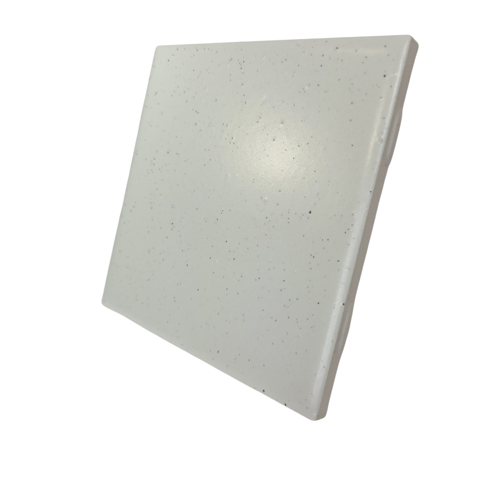 Freckled 4.25 in Ceramic Tile Specs Dots Subway Square Vintage Off White Matte