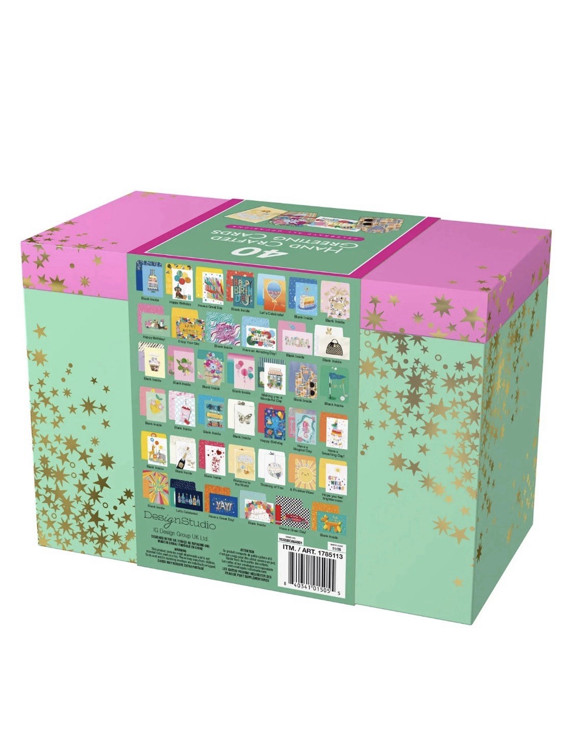 NEW All Occasion Greeting Card Collection, 40ct Hand crafted with envelope & box