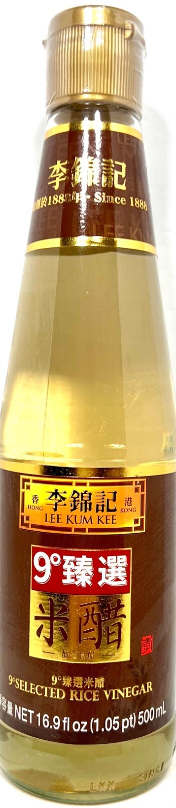 Lee Kum Kee 9 Selected Rice Vinegar 16.9 oz ~12/2025