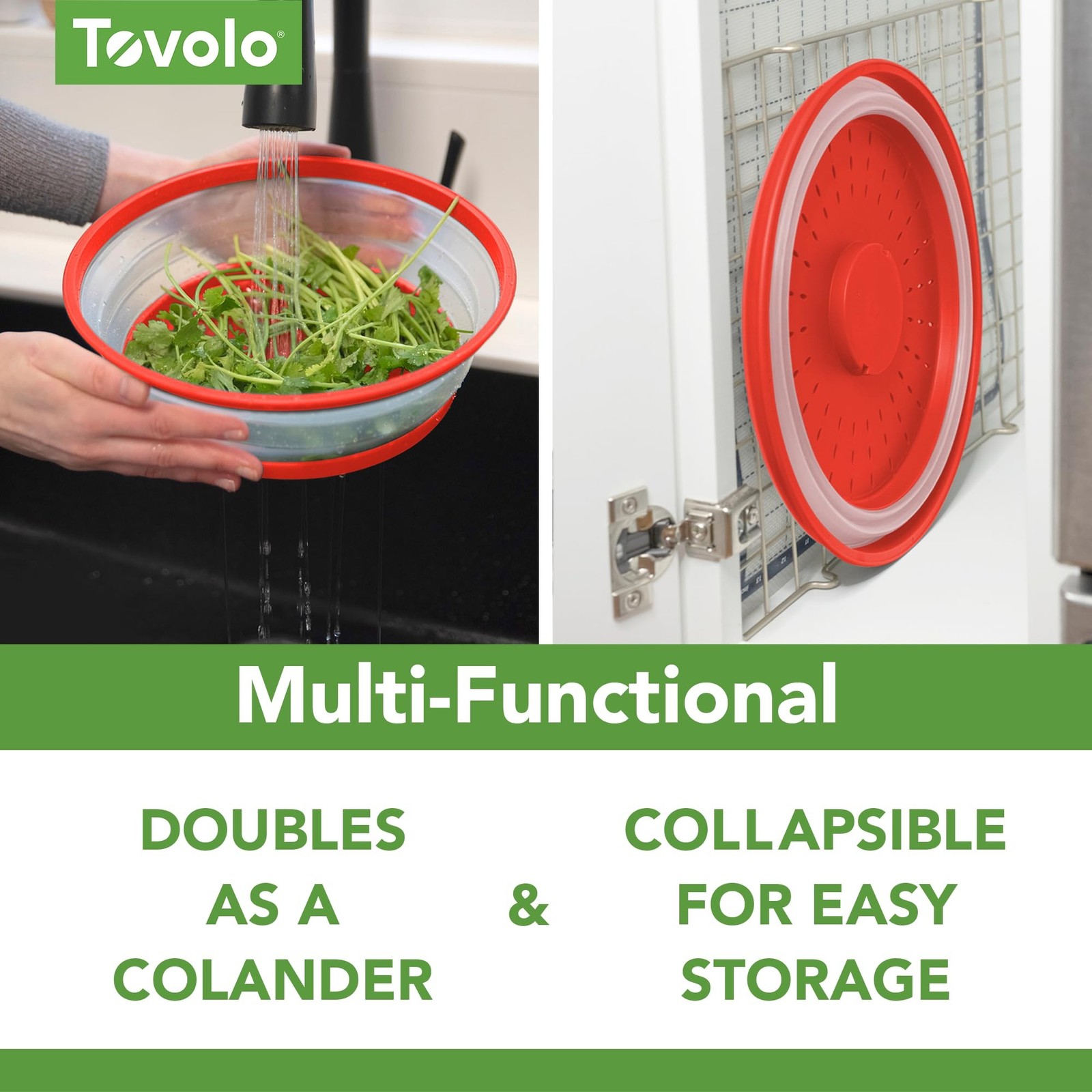 Tovolo Microwave Cover, Medium, Candy Apple Red