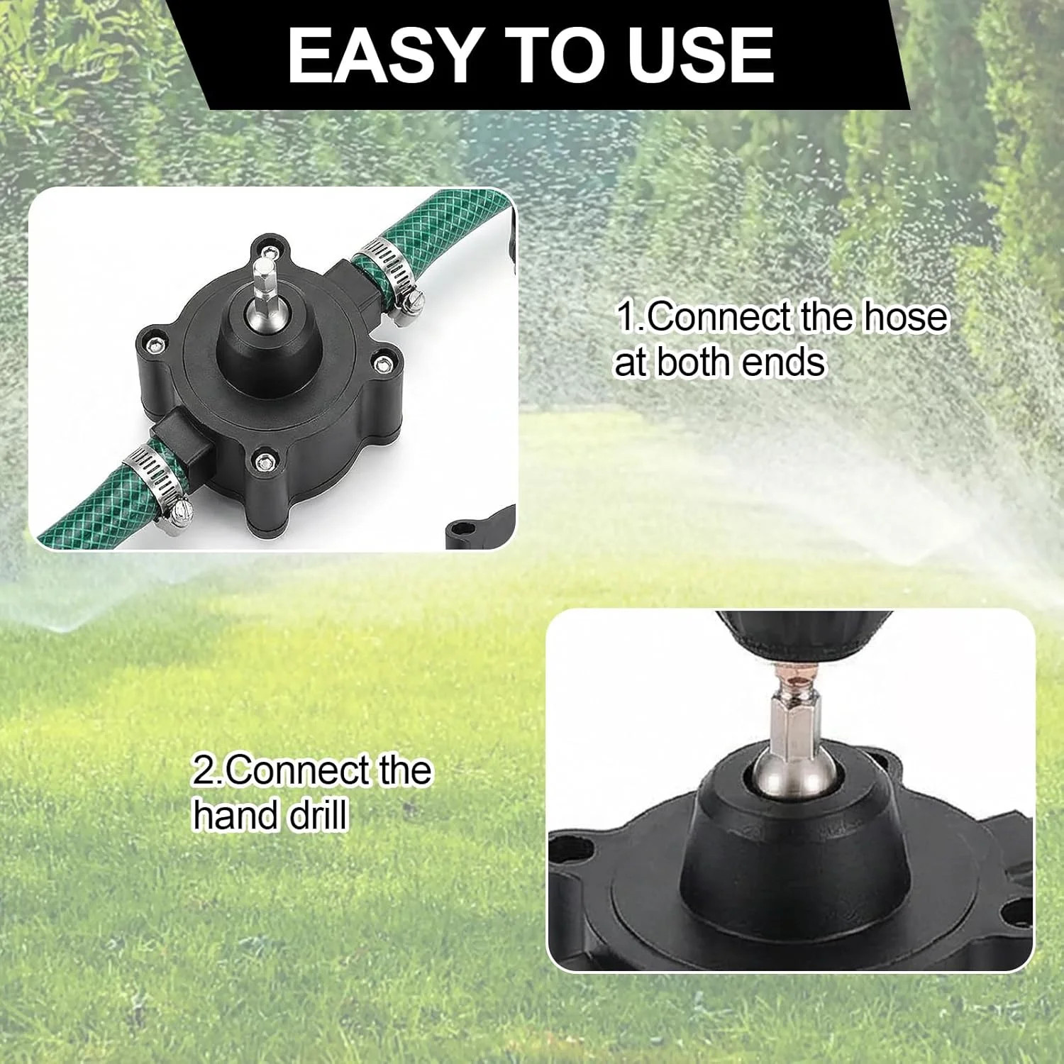 Mini Electric Drill Pump Portable Hand Drill Powered Water Pump Diesels Oil Flui