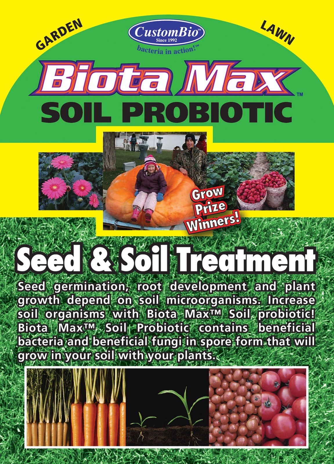1 Tablet BiotaMax Soil Probiotic CustomBio Bacillus & Trichoderma- FREE SHIPPING