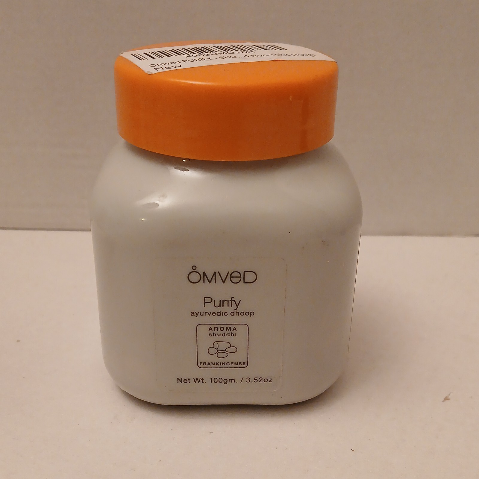 Omved Purify Ayurvedic Dhoop Pure Natural Frankincense 3.52 fl oz