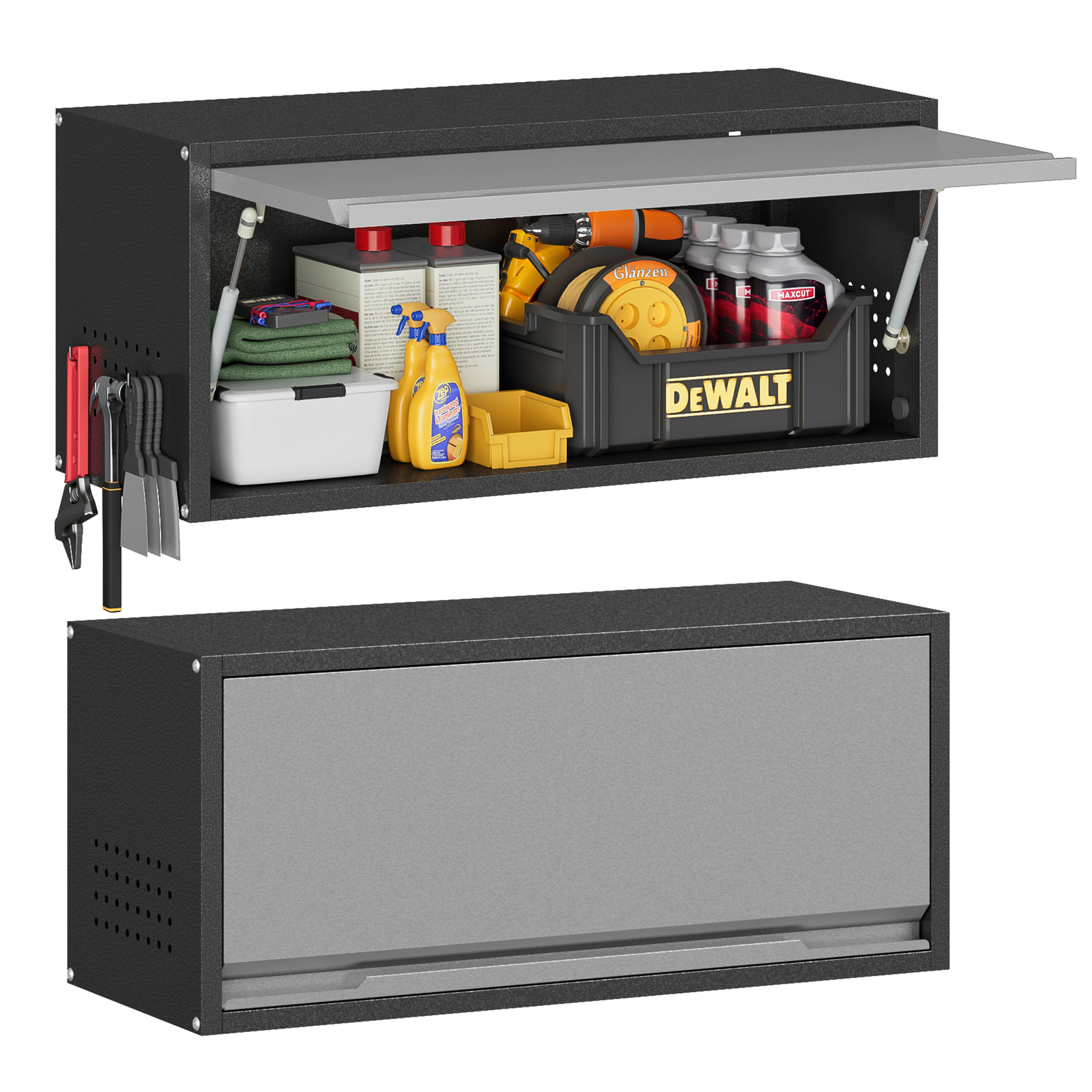 Garage Rolling Storage Cabinet System 5 Pcs Workshop Set Kitchen Garage Cabinet