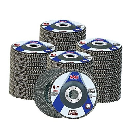 48 Pack Flap Disc 80 Grit 4.5″ x 7/8-Inch Sanding Disc Bevel Type 48.0 Grit 80