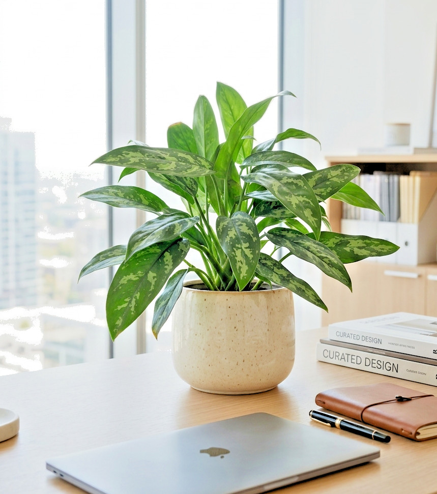 Chinese Evergreen Live 6” Pot Plant Aglaonema Maria Easy Care Indoor Houseplant