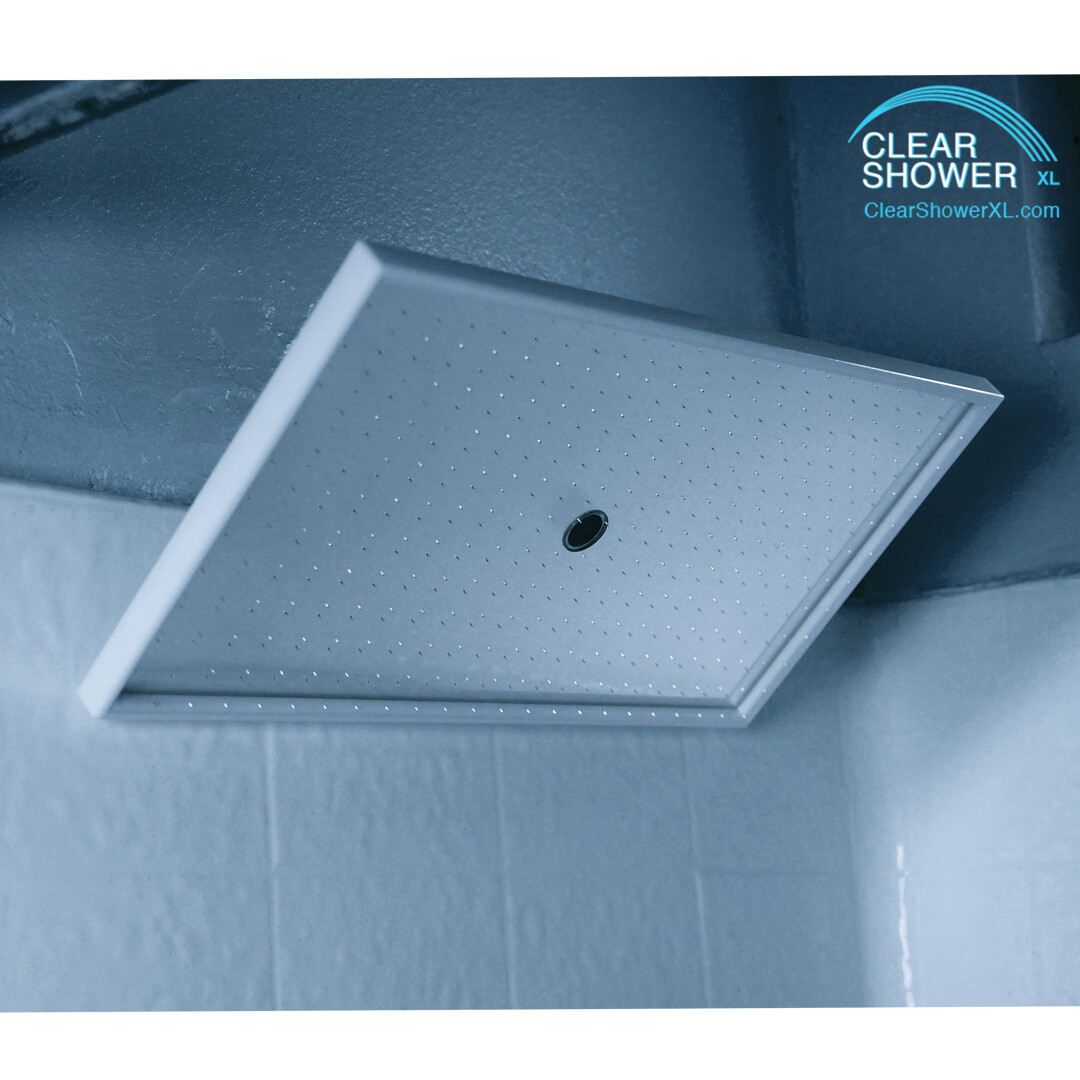 Large MIRROR Shower Head – Luxury Firm Pressure Rainfall Showerhead – NEW