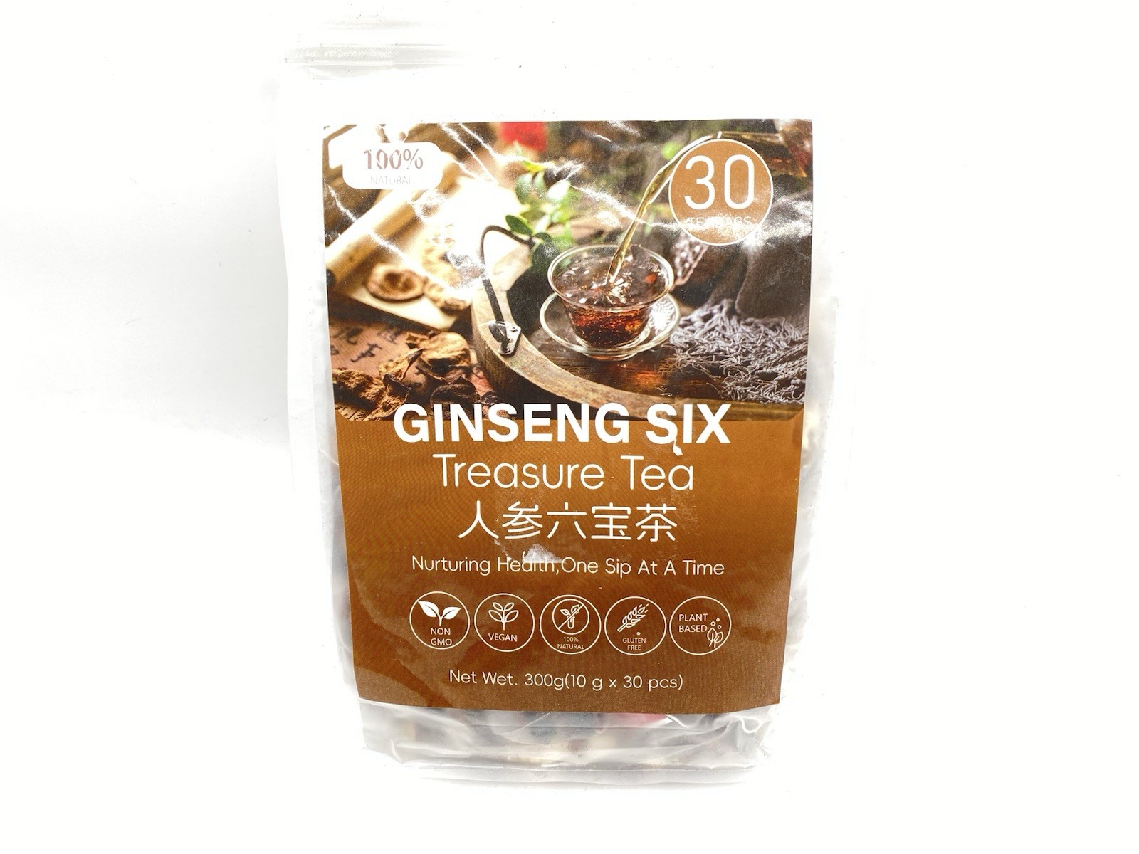 Ginseng six treasure tea , Kidney tea ,liver tea , red date kidney health – 30pc