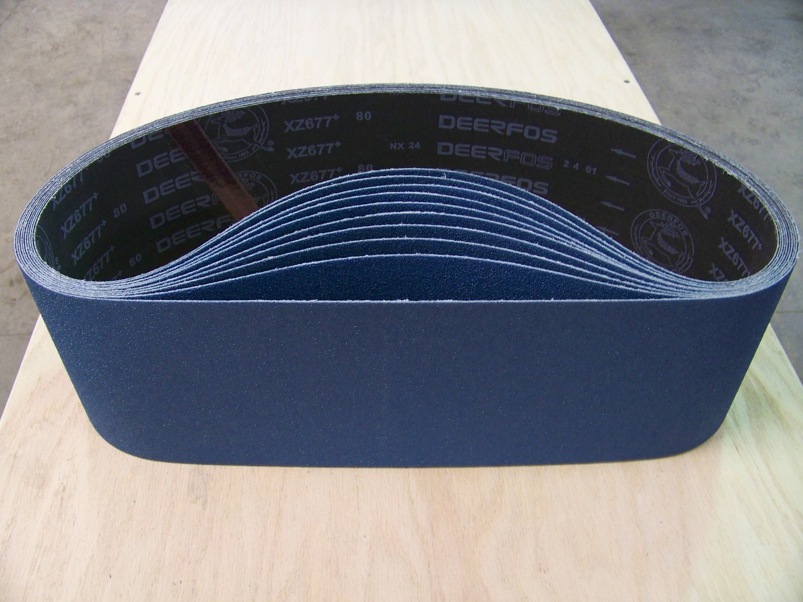 PREMIUM ZIRCONIA, X-WEIGHT SANDING BELTS 6″ X 48″, 5 – PACK, 80-GRIT