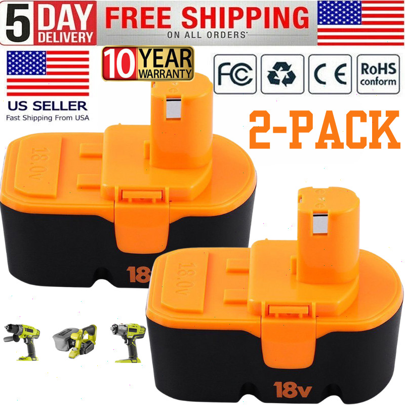 2Pack 4Pack For Ryobi 18V PLUS 3.6Ah 18 Volt Ni-Mh Battery P100 13022 ABP1801