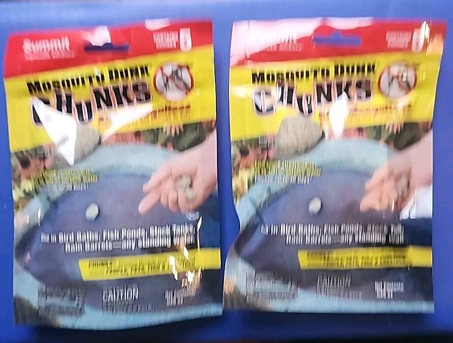 (2) Summit Mosquito Chunks 5 Count each bag Biological Mosquito Control
