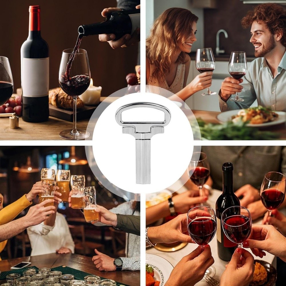 Multifunction Two-Prong Cork Puller Remover Ah-So Old Wine Opener For Bar Travel