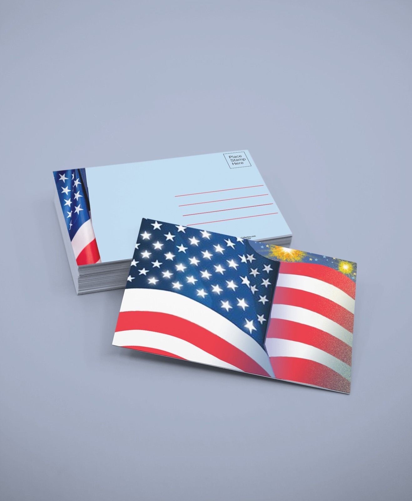 Assorted Patriotic Postcards | 36 Pack All Occasion Postcards | American Flag