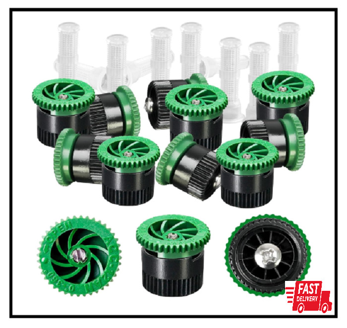 10 Pieces Variable Arc Nozzle, Pop-Up Sprinkler Heads Replacement Compatible wit