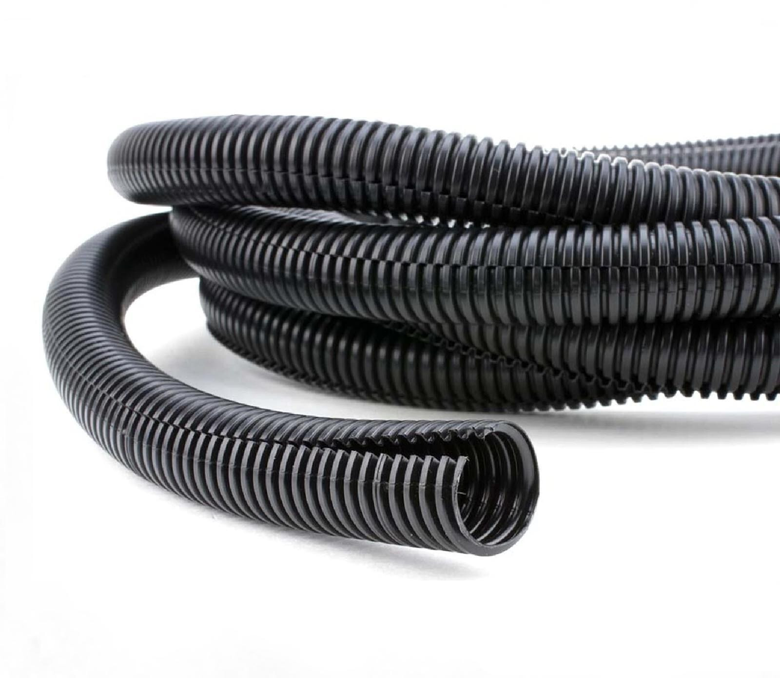50 Ft. 3/8″ Split Wire Loom Conduit Polyethylene Tubing Black Color Sleeve Tube