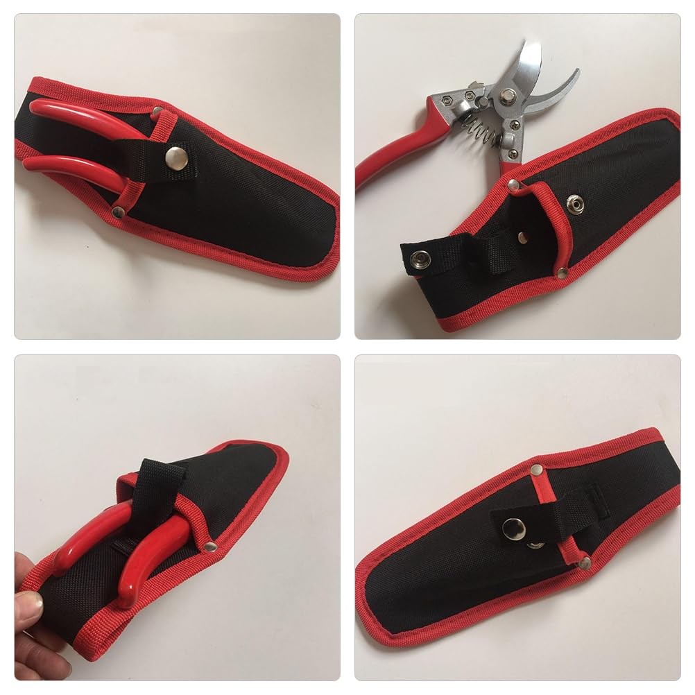 Garden Canvas Pruner Pouch 9.84In Lightweight Portable Scissor Cover with Bel…