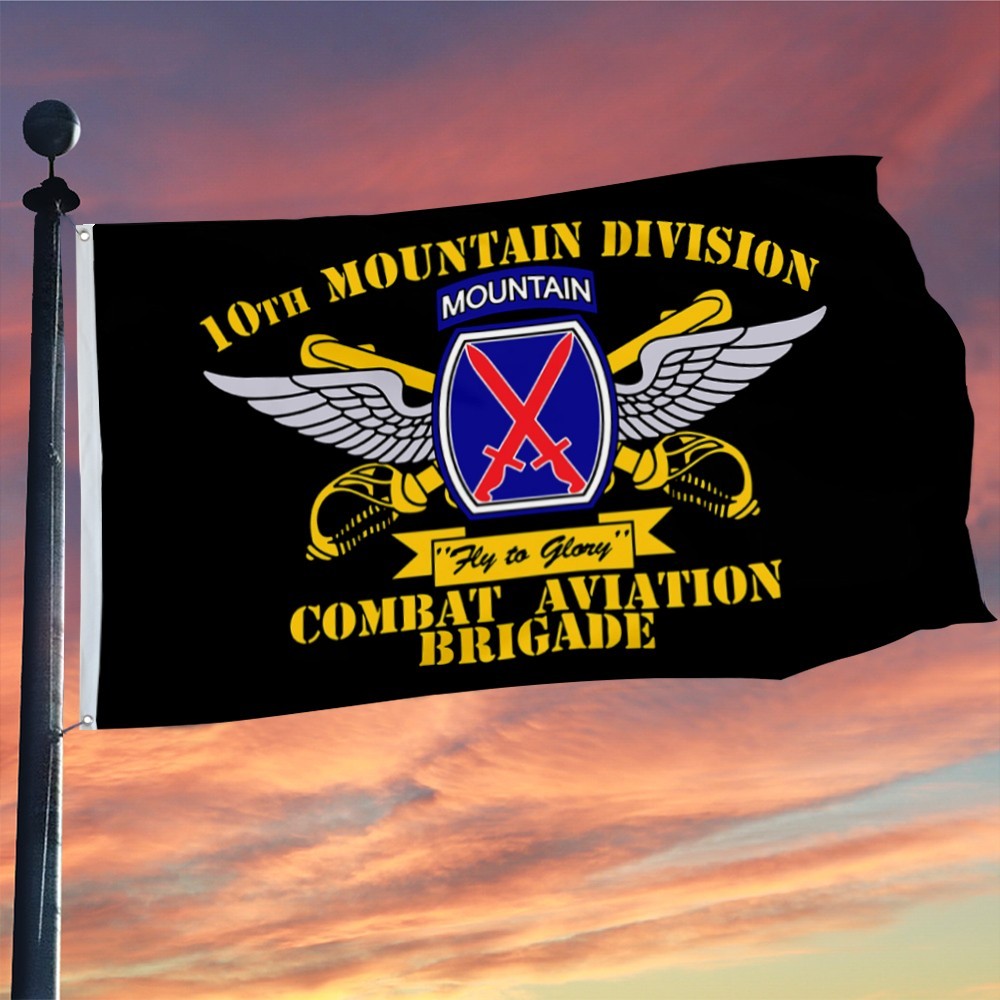 10th Mountain Division Combat Aviation Brigade Falcons Flag 3x5Feet Man Cave