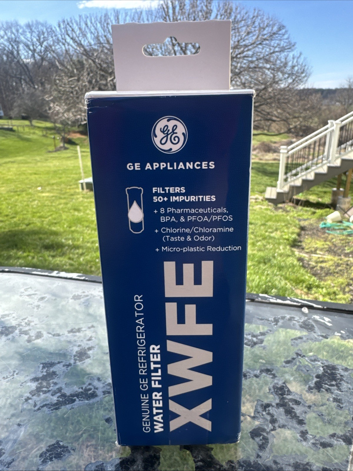 GE XWFE Refrigerator Water Filter, Certified To Reduce 50+ Impurities, Sealed