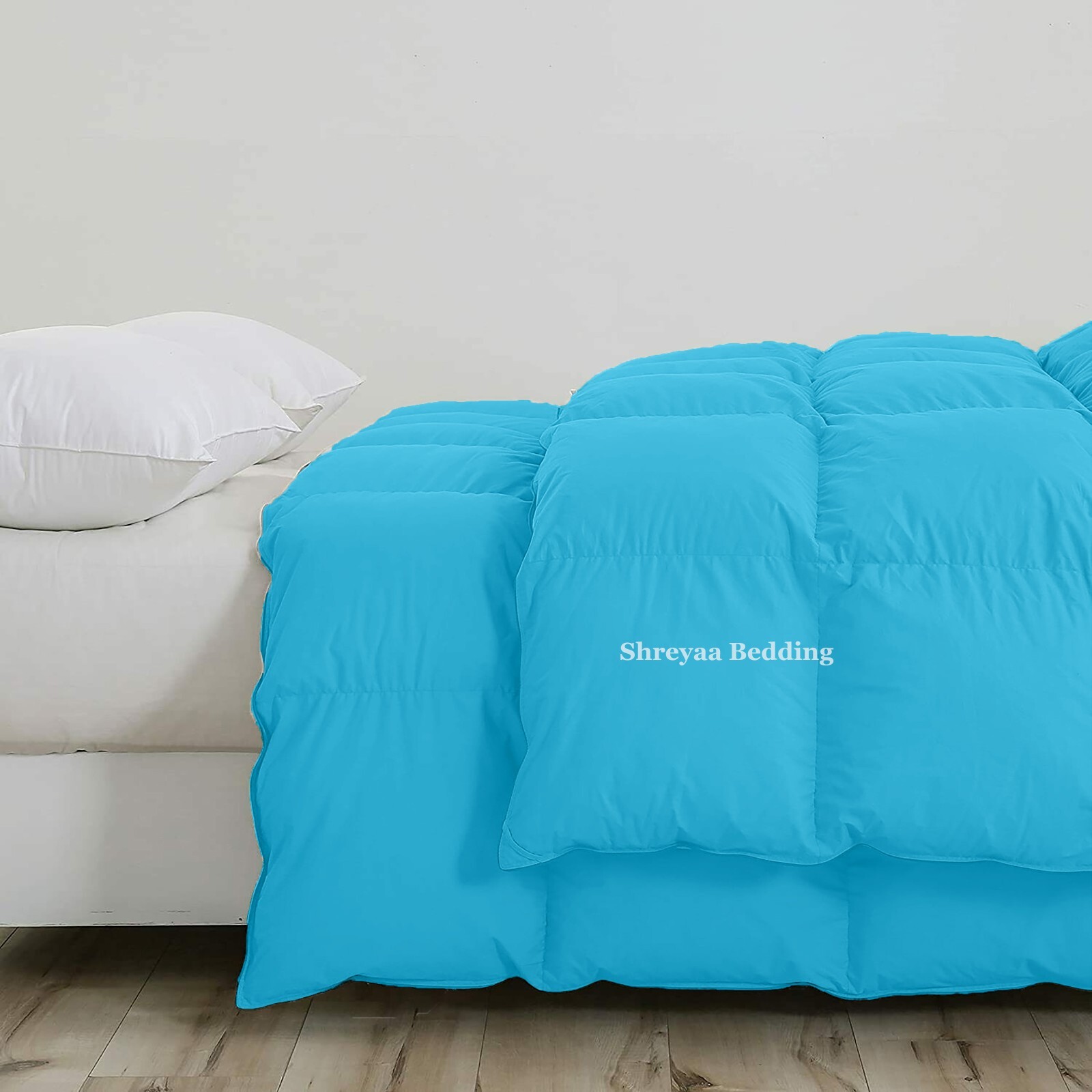 Aqua Blue Solid Down Alternative Comforter OR Sets 1000 TC Egyptian Cotton