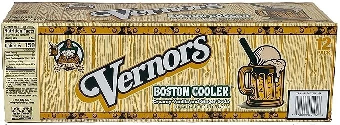 Vernors Boston Cooler Creamy Vanilla & Ginger Ale 12 Pack – Limited Edition