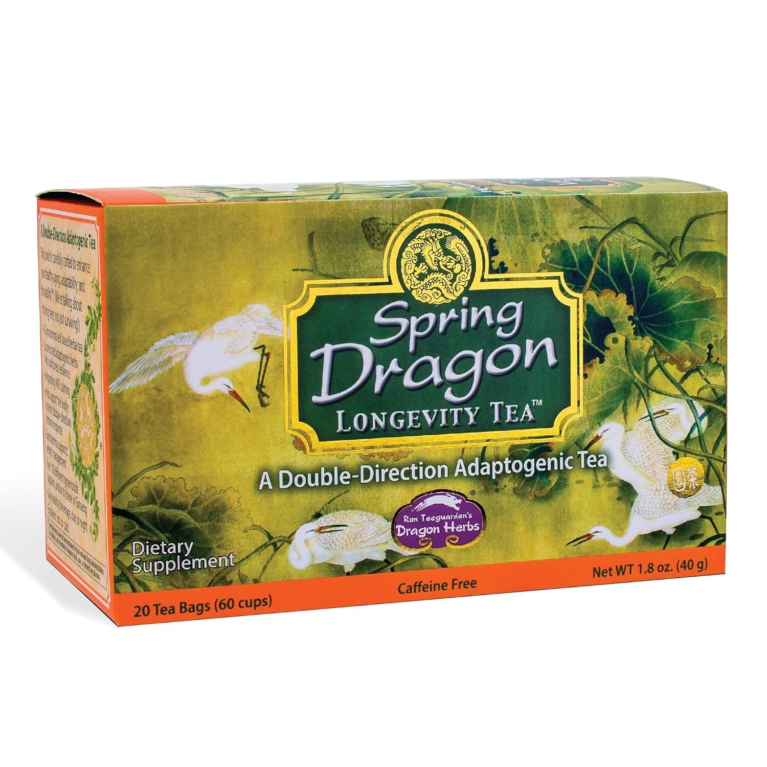 – Spring Dragon Longevity Tea – 20 Individually Wrapped Tea Bags, Makes 60 Servi