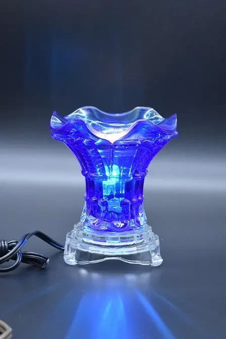 BLUE ELECTRIC C-451 TOUCH Lamp Wax Tart/Oil Warmer,FREE OIL,FREE SHIPPING