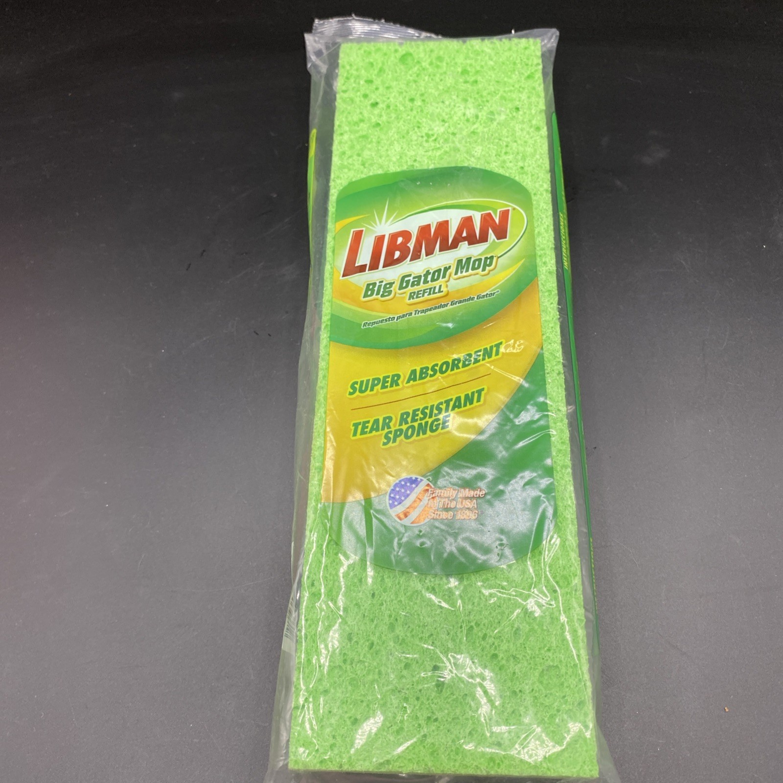 Libman Big Gator Mop Refill Super Absorbent Green 11” Head NEW & FACTORY SEALED