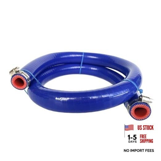 High Temp Reinforced Silicone Heater Tubing Hose 16MM (5/8″) X 3.28FT Blue
