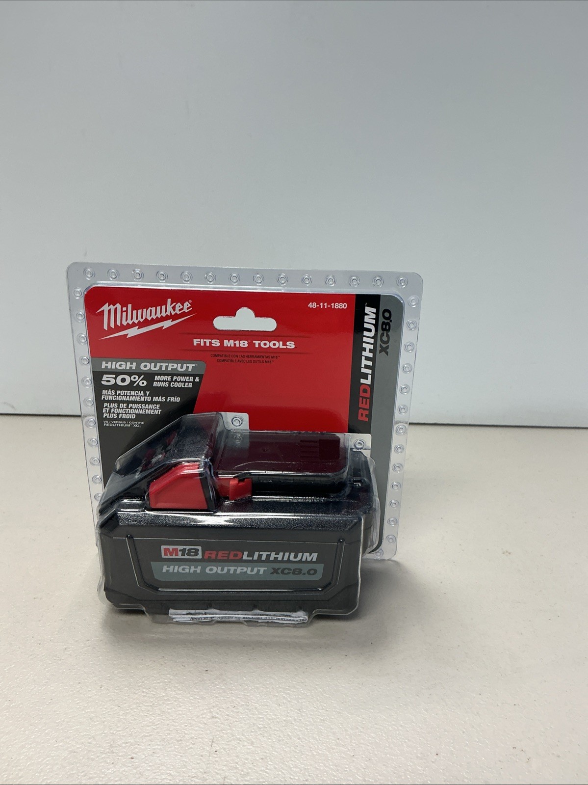 Milwaukee 48-11-1880 M18 HIGH OUTPUT 18V 8Ah XC8.0 Cordless Battery | BRAND NEW