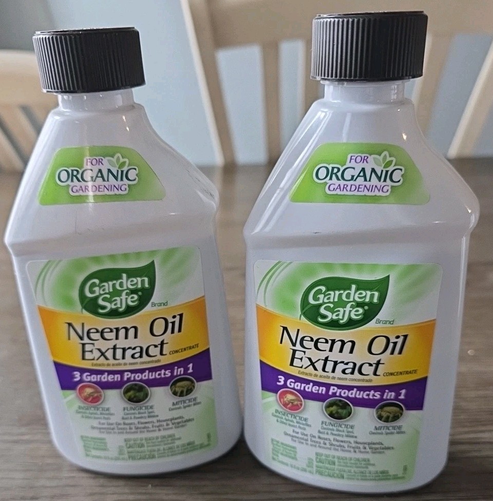 2Organic Garden Safe Neem Oil Extract Concentrate 10oz Ea 3 Garden Products In 1