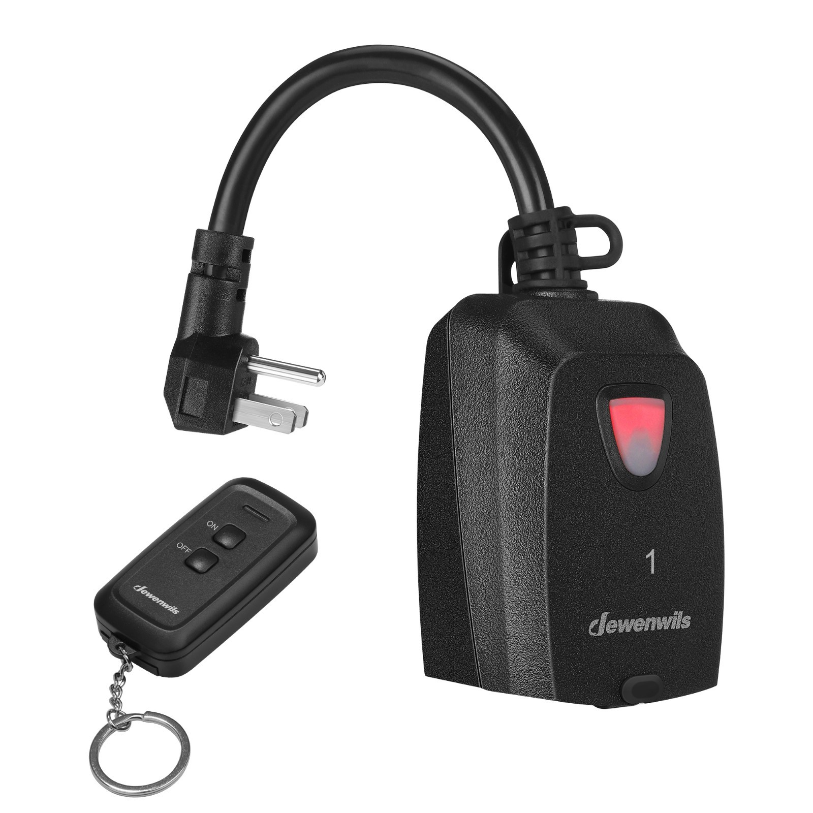 Wireless Remote Control Electrical Outlet Switch Outdoor Indoor Waterproof