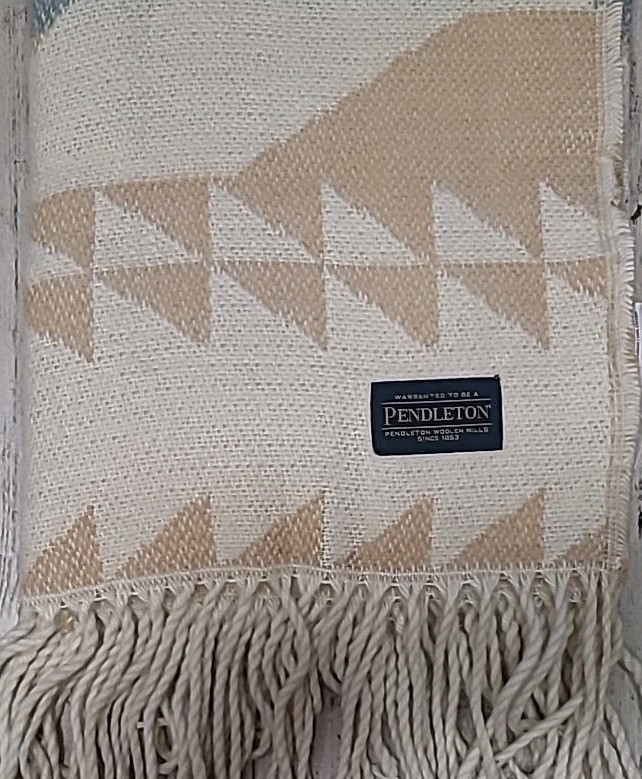 Pendleton Fossil Spring Cotton Throw Blanket Geometric Design 50″x70 Multicolor