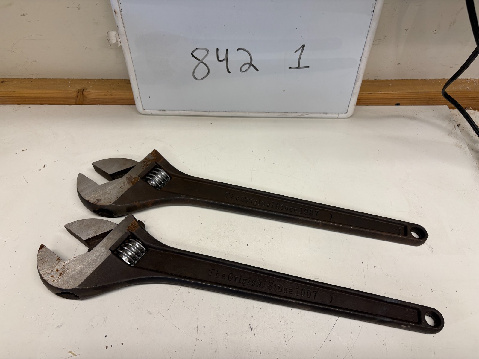 2 Pack – 18 in. Black Oxide Adjustable Wrench Crecent Original