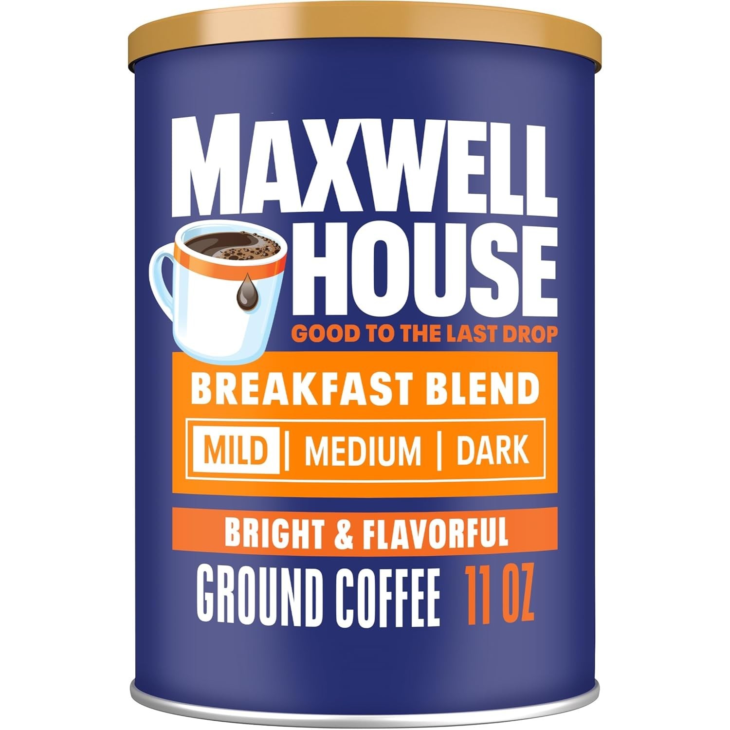 Kosher Certified Light Roast Ground Coffee – Bright Flavor in 11 oz Canister