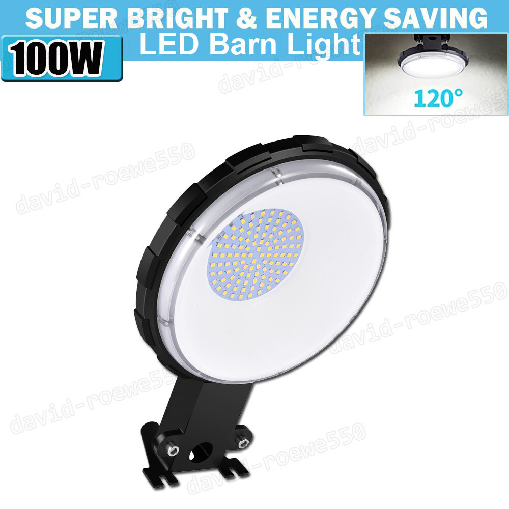 LED Barn Light 100W Dusk to Dawn Ouoor Lighting Photocell Security Area Lights