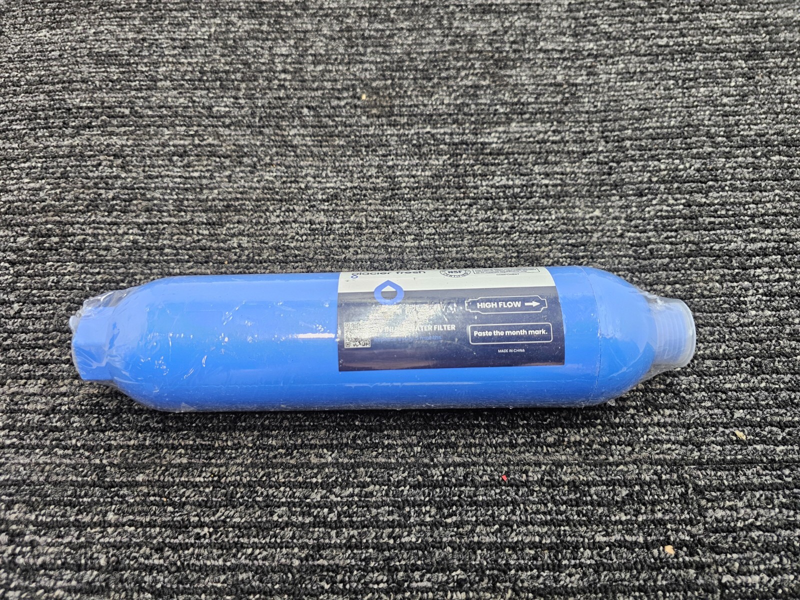 (QTY 2) Glacier Fresh RV Inline Water Filter Blue For Chlorine, Odor & Sediment