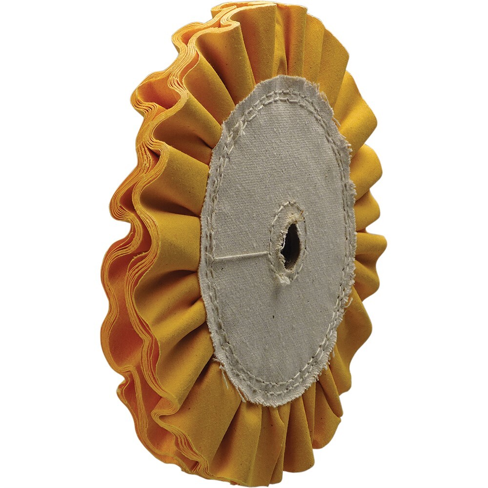 8″ Dia Yellow Ventilated Buffing Wheel, fits 3/4″ arbor #8455-45