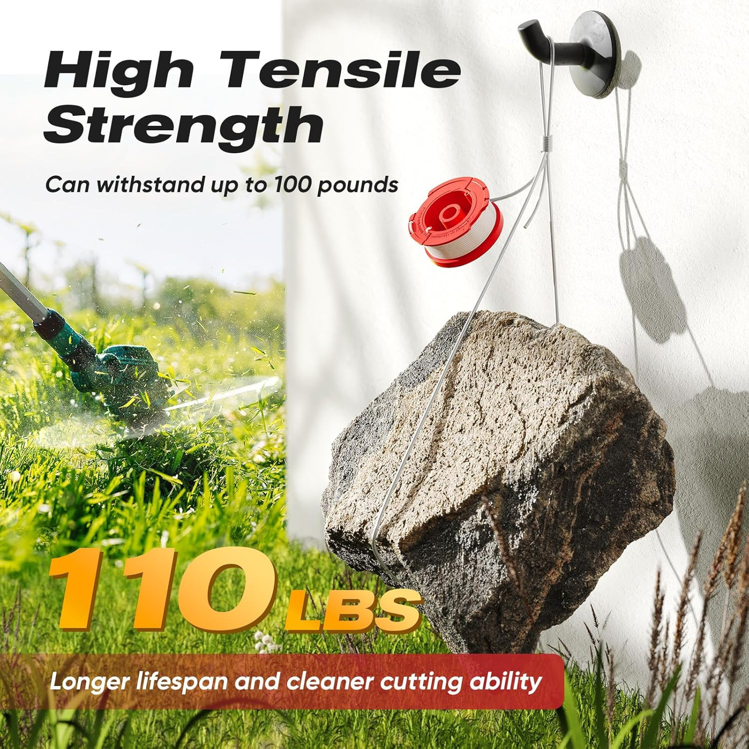 3 Pcs CMZST0653 Weedeater String Compatible with Craftsman Weed Wacker, 30Ft 0.0