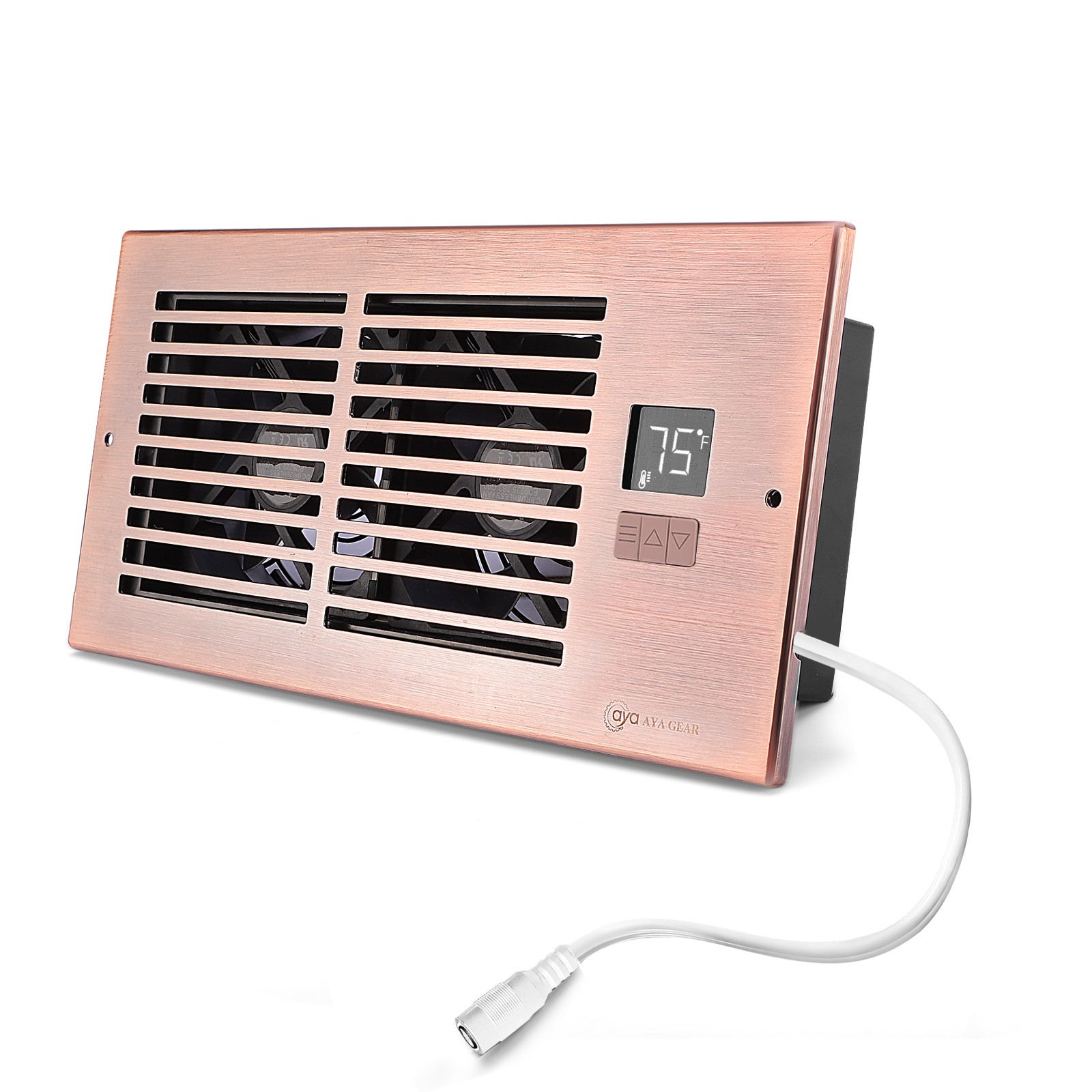 AyA Gear 4″x10″ Register Booster Fan with Thermostat, Quiet Air Vent Booster