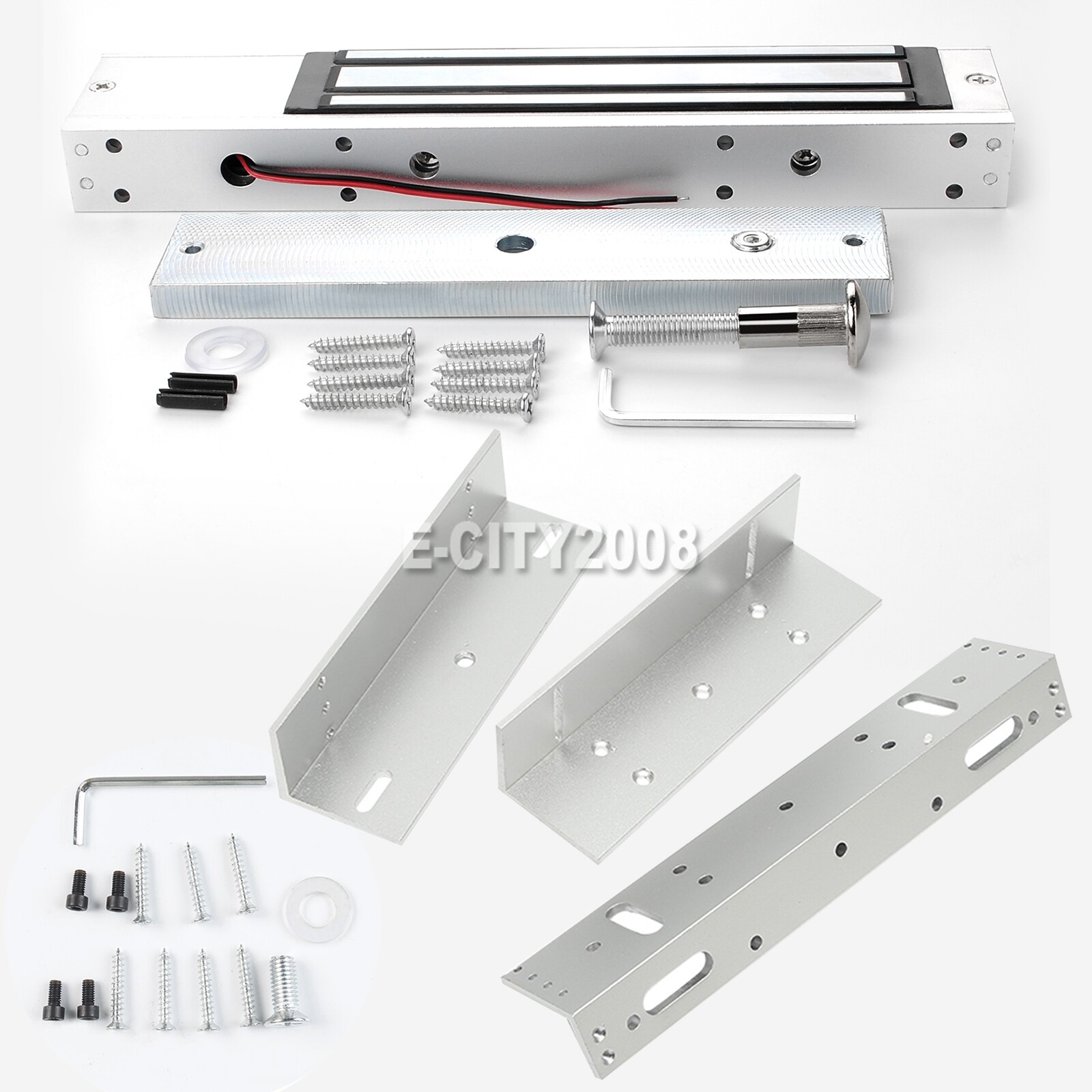 280KG 600lb Magnetic Lock Z&L Mounting Kit for Door Entry Access Control System