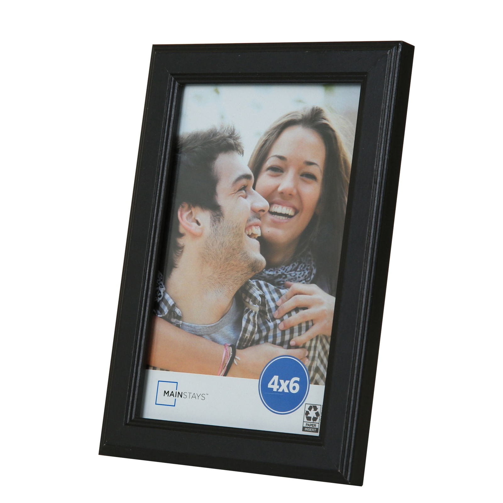 4×6 Step Black Basic Tabletop Picture Frame