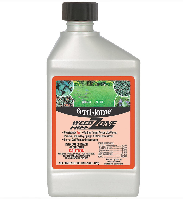 Ferti-lome Weed Free Zone Weeds Killer Concentrate Lawn & Grass Control 16 Oz