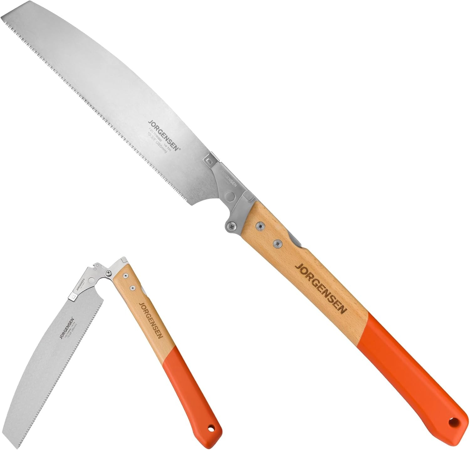 JORGENSEN Japanese Pull Saw KATABA 10-3/8″ Folding Saw w/SK5 Steel Blades 14 TPI