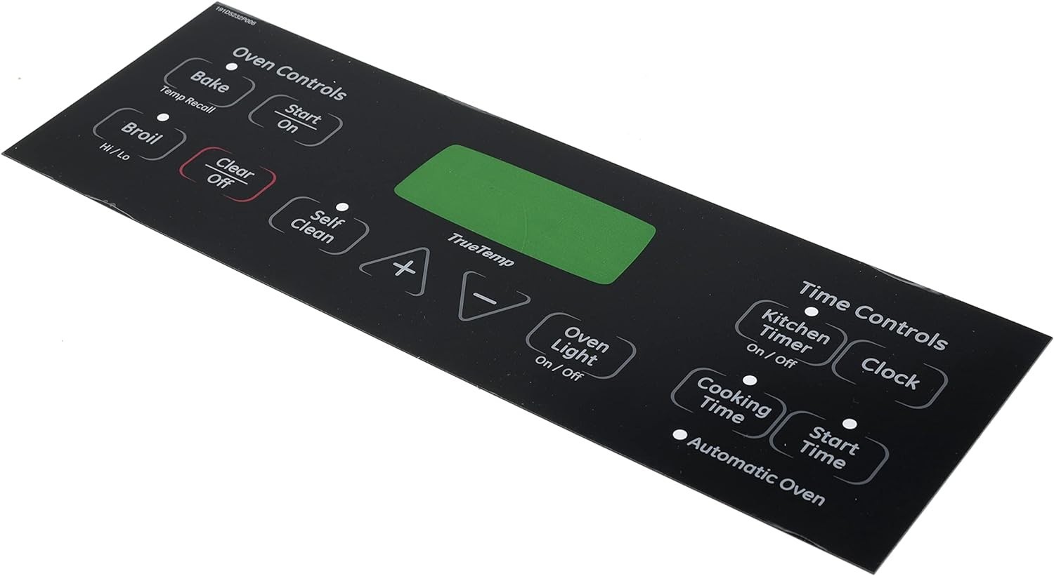 WB27T11005 Electric Range Faceplate Graphics Overlay for GE Range Oven Stove